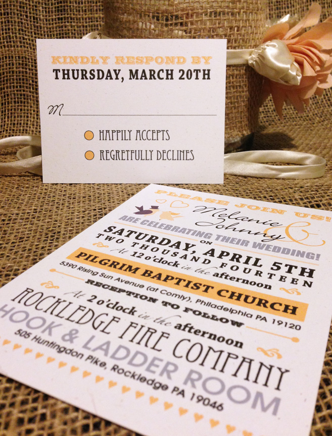 Invitation and response card