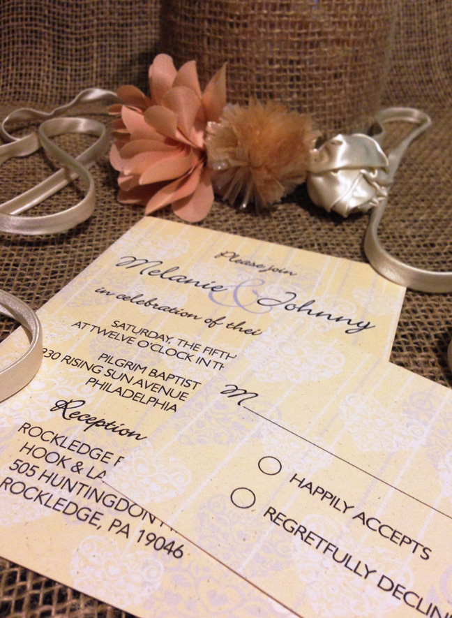 Invitation and response card